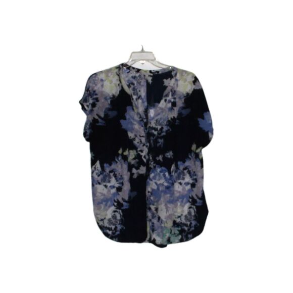 Ava & Viv Tunic Top Blouse Semi Sheer Multicolor Size 1X - Picture 1 of 7